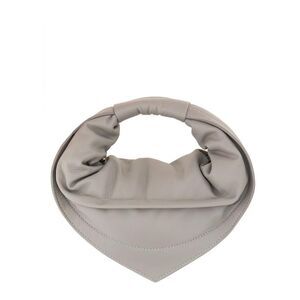 FEDERICO CINA Women's Twisted Handle Leather Handbag Women GREY Handbags